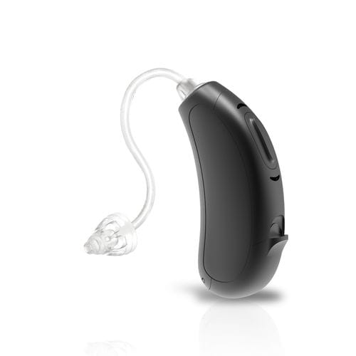Audioprotesi BTE, open fit - flow+ - Hansaton Akustik - con telecoil / beige / nera