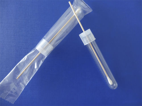 Tampone da laboratorio - SHORT  - Shenzhen Boomingshing Medical device - con terreno di trasporto / in cotone
