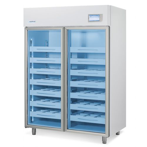 Frigorifero per banca del sangue - MBB1500 - MEDIFROID - ad armadio / con rotelle / 2 porte