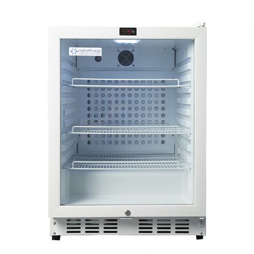Frigorifero per farmacia - MF 180 E - MEDIFROID - da incasso / 1 porta / con porta in vetro