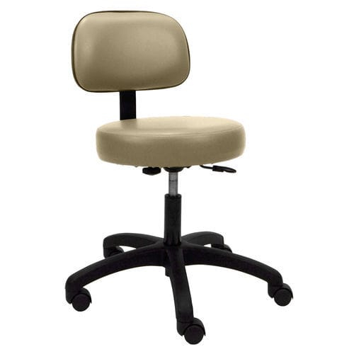 Sgabello per struttura sanitaria - 435  - Champion - ad altezza regolabile / con rotelle / con schienale