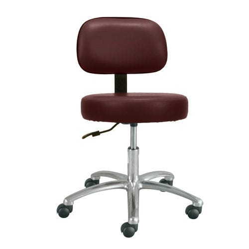 Sgabello per struttura sanitaria - 445  - Champion - ad altezza regolabile / con rotelle / con schienale
