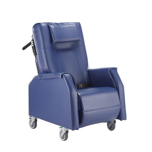 Poltrona da riposo elettrica - KEIRA COMPACT  - Knightsbridge Furniture - inclinabile / con poggiagambe / con rotelle