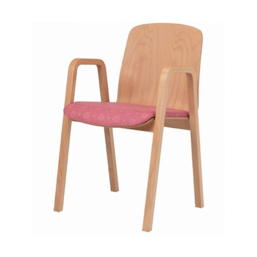 Sedia per mensa - CARAK0212 - Knightsbridge Furniture - per camera bianca / con braccioli / ergonomica