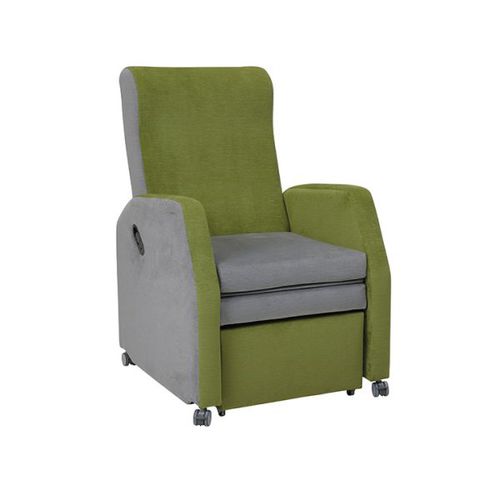 Poltrona da riposo inclinabile - MANHATTAN - Knightsbridge Furniture - manuale / con rotelle / in pelle