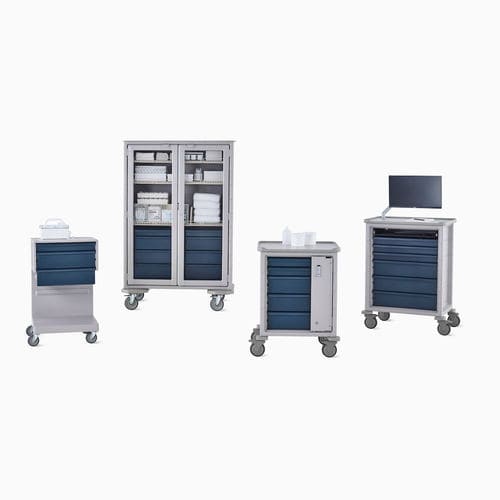 Carrello medico - Herman Miller - per uso generale / di trasporto / di servizio