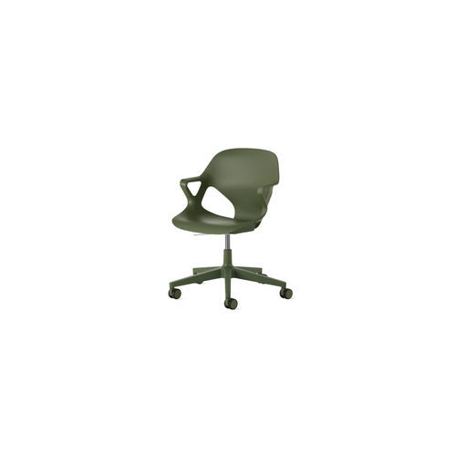 Sedia da ufficio per visitatore - Zeph - Herman Miller - con braccioli / con rotelle / ergonomica