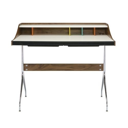 Scrivania tubolare - Nelson Swag Leg - Herman Miller - rotonda / rettangolare / curva