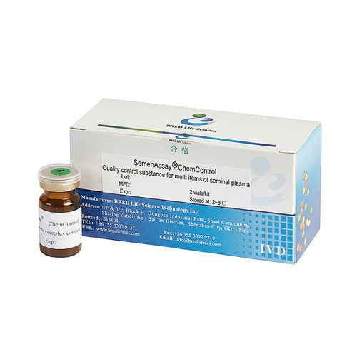 Kit di test per controllo di qualità - SemenAssay® ChemControl - Bred Life Science Technology Inc . - di fruttosio / al plasma / dello sperma