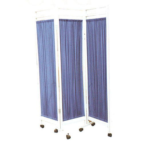 Paravento medicale con rotelle - SH-8077B - Jiangsu Suhong Medical Instruments - pieghevole / 3 pannelli / con tendina