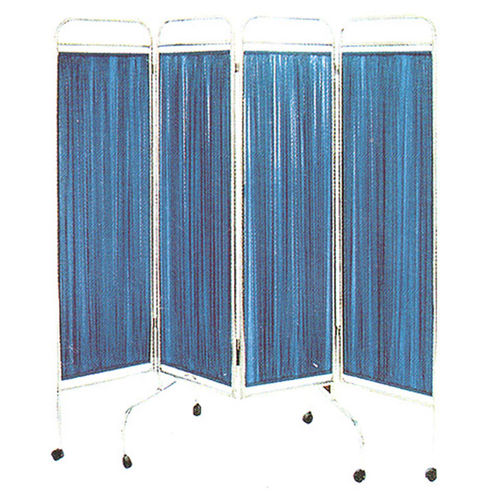 Paravento medicale con rotelle - SH-8104 - Jiangsu Suhong Medical Instruments - pieghevole / 4 pannelli / con tendina
