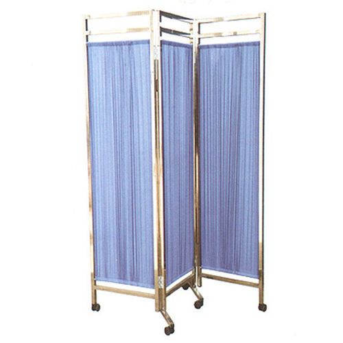 Paravento medicale mobile - SH-8077A - Jiangsu Suhong Medical Instruments - pieghevole / 3 pannelli / con tendina