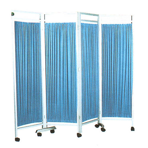 Paravento medicale mobile - SH-8077 - Jiangsu Suhong Medical Instruments - pieghevole / 4 pannelli / con tendina