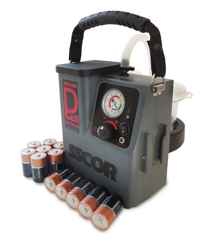 Aspiratore di muco elettrico - DCell - SSCOR - a batteria / per situazioni di emergenza a bordo / portatile