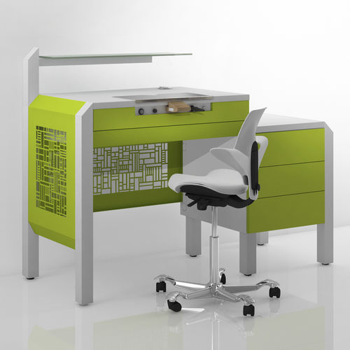 Postazione di lavoro per laboratorio odontotecnico con cassetti - COMP.4 - CATO
