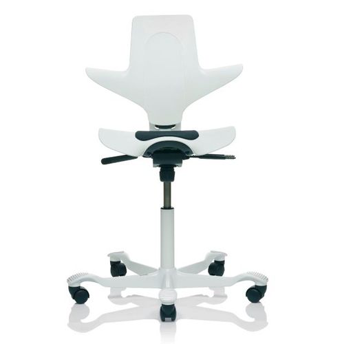Sgabello per laboratorio dentale - OK SEAT - CATO - ad altezza regolabile / con schienale / a forma di sella