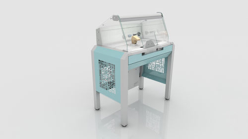Postazione di lavoro per laboratorio odontotecnico con illuminazione - COMBY BOX - CATO - con cappa