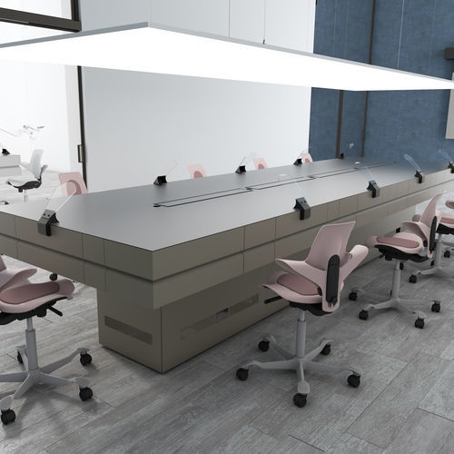 Postazione di lavoro per laboratorio odontotecnico con ripiani - Sharp - CATO - con illuminazione / con cassetti / modulare