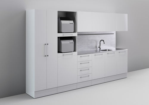 Armadio per strumenti odontoiatrici - SHINY - CATO - per sala di sterilizzazione / con cassetti / con lavandino