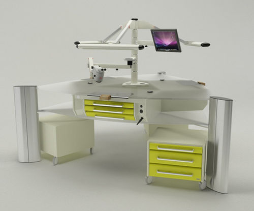 Postazione di lavoro per laboratorio odontotecnico con monitor - Operativa 13  - CATO