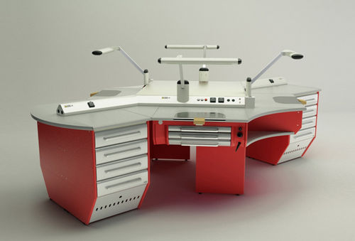 Postazione di lavoro per laboratorio odontotecnico con illuminazione - Operativa 30  - CATO - ad isola