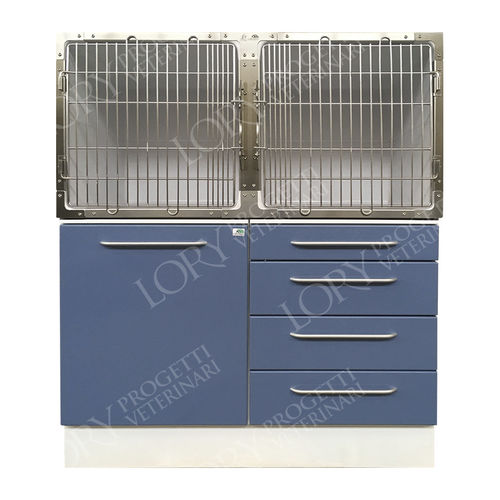 Gabbia veterinaria modulare - GAPVC004 - Lory Progetti Veterinari srl - in PVC