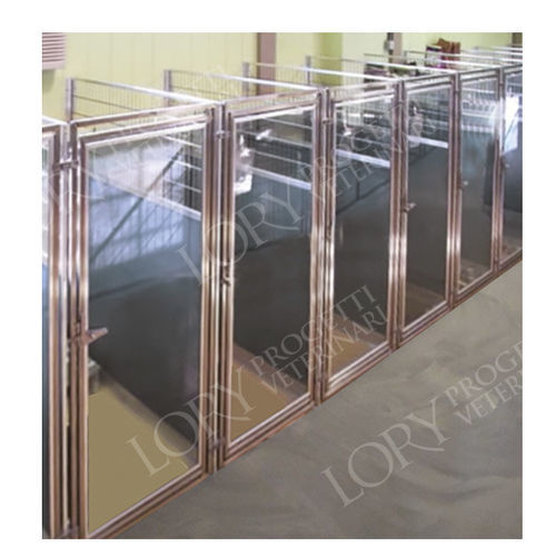 Gabbia veterinaria modulare - BOX002 series - Lory Progetti Veterinari srl - in acciaio inossidabile
