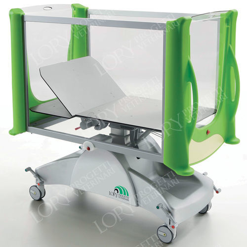 Culla pediatrica ad altezza regolabile - Matris - Lory Progetti Veterinari srl - Trendelenburg / con rotelle / telaio