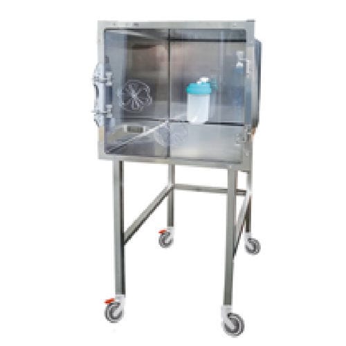Gabbia veterinaria per gatti - GA034 - Lory Progetti Veterinari srl - con rotelle / in acciaio inossidabile / a 1 modulo