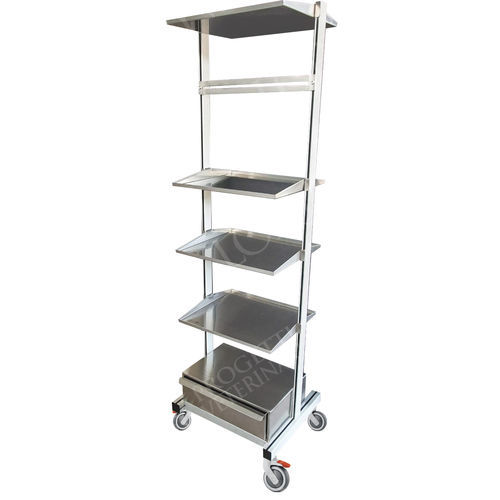 Carrello per anestesia - ANE006/A - Lory Progetti Veterinari srl - per studio veterinario / per dispositivi medici / di trasporto