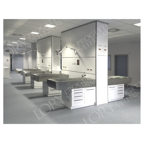 Trave tecnica a muro - MO027 - Lory Progetti Veterinari srl - per struttura veterinaria