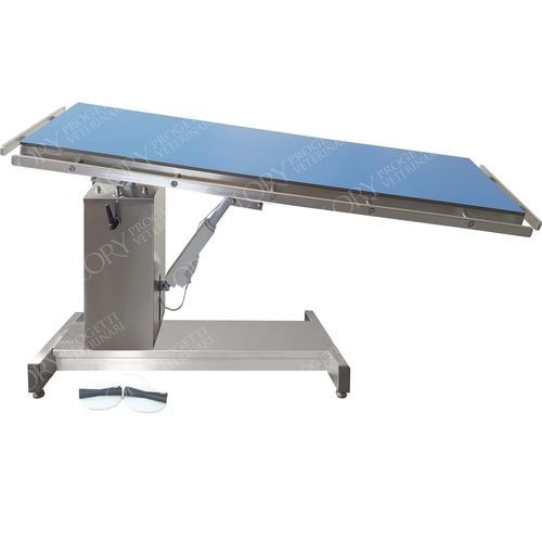Tavolo operatorio veterinario elettrico - TAV029 - Lory Progetti Veterinari srl - per animali di grossa taglia / ad altezza regolabile / a sezione unica
