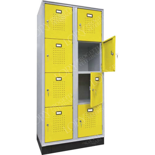 Armadietto di stoccaggio - AR014/B - Lory Progetti Veterinari srl - per studio veterinario / con sportello / in metallo
