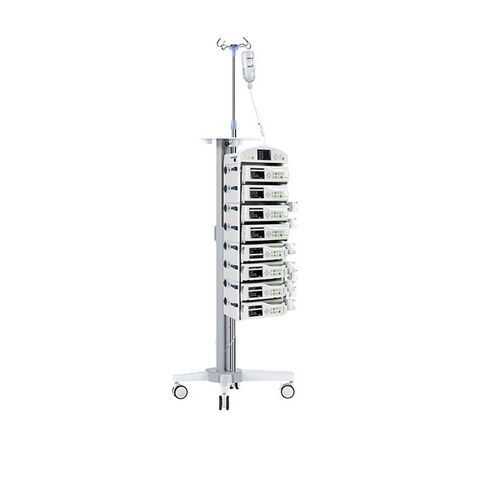 Carrello ospedaliero - WRIP-9021N - Rooe Medical - per pompe di perfusione / par paziente umano / modulare