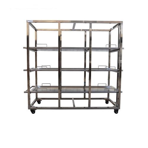 Rack di stoccaggio per barelle mortuarie - GA503S  - Rooe Medical - in acciaio inossidabile