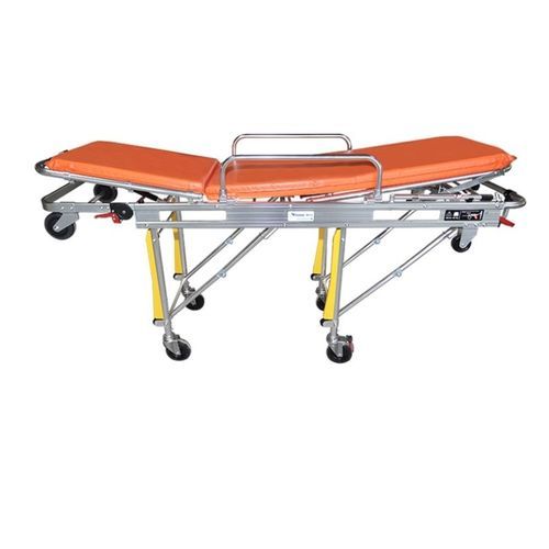 Barella con carrello da trasporto - EA-3A Plus - Rooe Medical - per ambulanze / meccanica / ad altezza regolabile