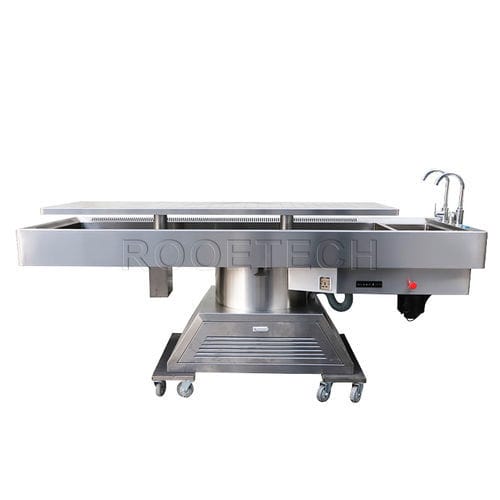 Tavolo anatomico per medicina legale - GA2003FA - Rooe Medical - per laboratorio di istopatologia / di dissezione / fisso