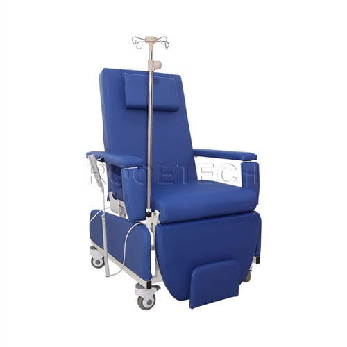 Poltrona per prelievo di sangue elettrica - BXD100B - Rooe Medical - a 4 sezioni / con rotelle / Trendelenburg