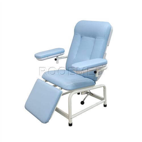 Poltrona per prelievo di sangue manuale - BXS105 - Rooe Medical - a 3 sezioni / con poggiagambe / ad altezza fissa