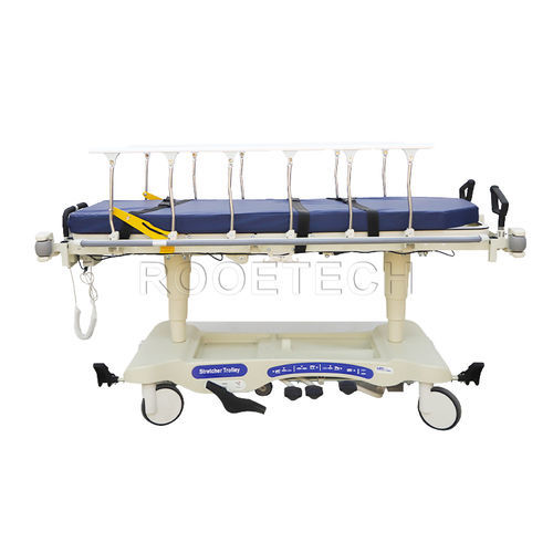 Barella con carrello da trasporto - BD111BD Plus - Rooe Medical - manuale / idraulica / ad altezza regolabile