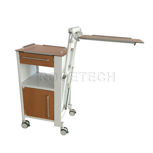 Comodino con rotelle - BC010F - Rooe Medical - con tavolino servitore / modulare / con cassetti