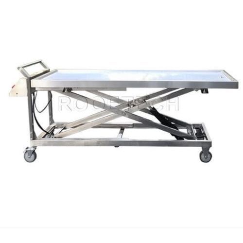 Carrello mortuario a pantografo - GA501A - Rooe Medical - di trasferimento / da trasporto / elettrico
