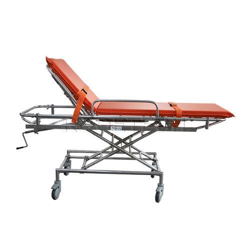 Barella con carrello per MRI - EA-4BMRI - Rooe Medical - di trasferimento / manuale / ad altezza regolabile