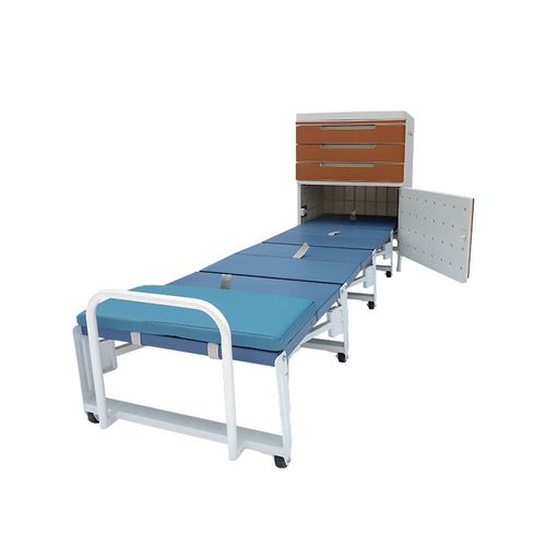 Comodino con rotelle - BC002 - Rooe Medical - con cassetti / letto / convertibile in letto