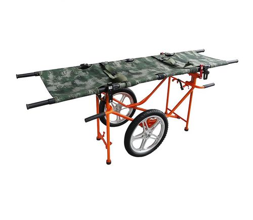 Barella con carrello da trasporto - EA-LC - Rooe Medical - di emergenza / manuale / pieghevole