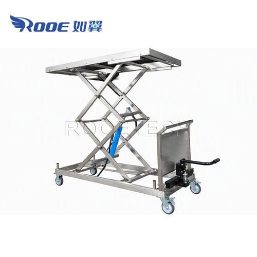 Carrello mortuario a pantografo - GA500A  - Rooe Medical - di trasferimento / da trasporto / medico