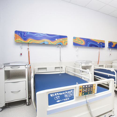 Trave testaletto a muro - MERYart - INMED S.A. - orizzontale / verticale / per camera di degenza