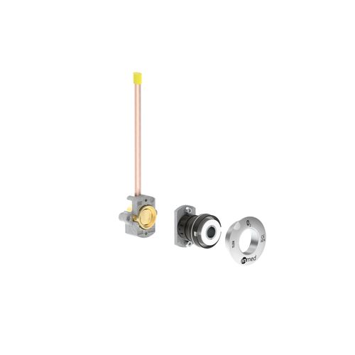 Presa DIN - INMED S.A. - tipo BS / per sistemi di distribuzione di gas medicali / per gas medicali