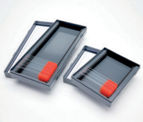 Scatola per vetrini per microscopio - 44-1307 series - BIO-OPTICA Milano - in plastica / impilabile
