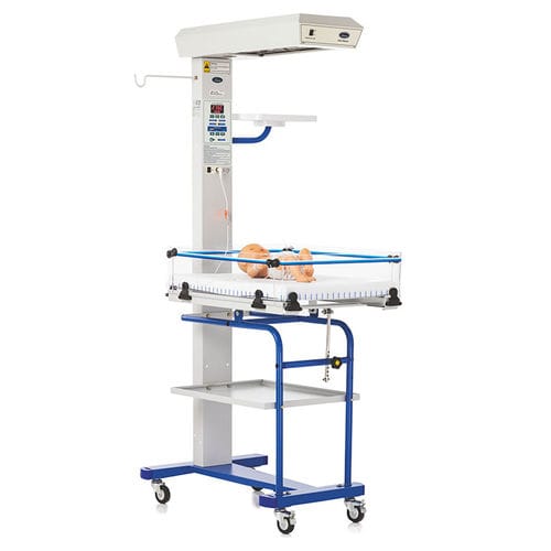 Tavolo di rianimazione neonatale con ventilatore - 2007 S  - Neotech Medical Systems - su rotelle / Trendelenburg / con timer APGAR